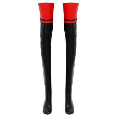 US Womens Thigh Highs Faux Leather Hosiery Socks Comfortable Stockings Cosplay